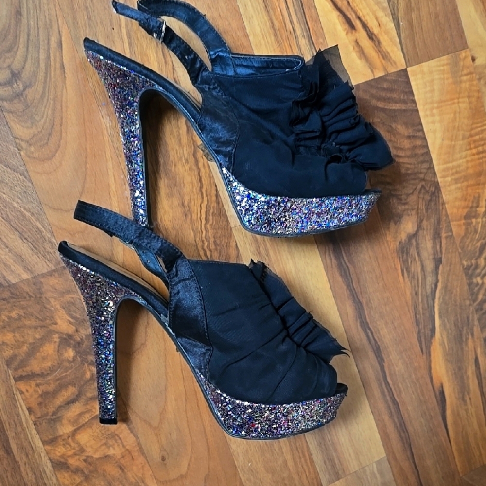 Glitter Sparkle High Heel